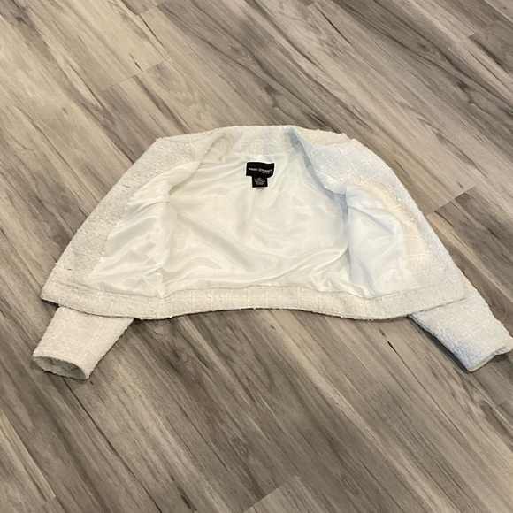 Mark Edwards Studio Tweed Jacket size xs Elegant Cream Blazer - Picture 5 of 7